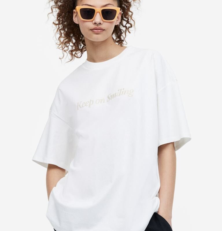 Oversized Motif T-shirt